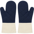 Baskliving Cuffhaven Oven Gloves 15 in Navy Canvas Pair - Product view