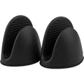 Baskliving Mini Silicone Pinch Mitts Black Set of 2